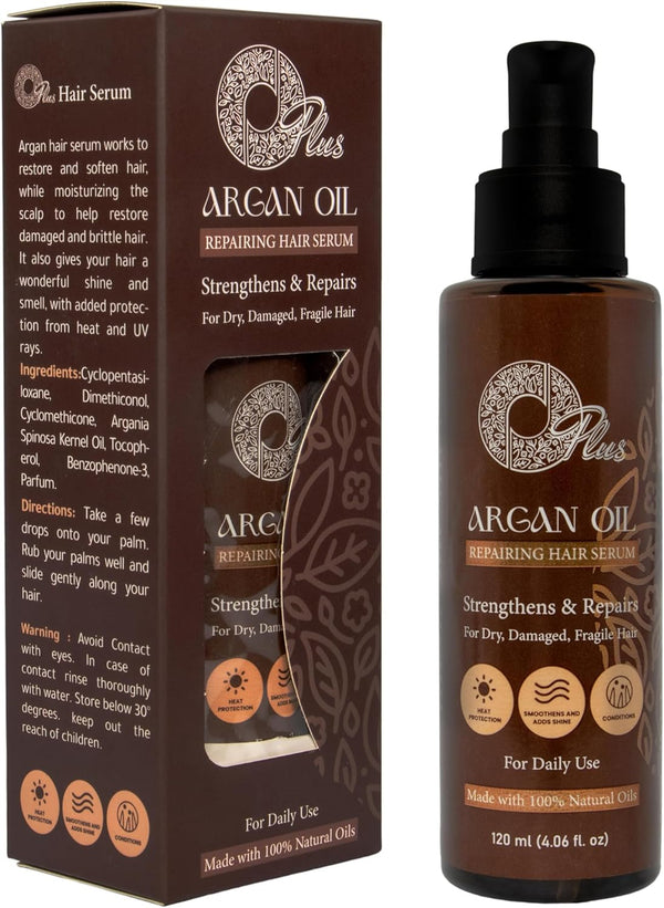 OPlus Hair Care Set with Argan Oil – Complete 5-Piece Collection for Nourished and Hydrated Hair, Sulfate-Free Formula