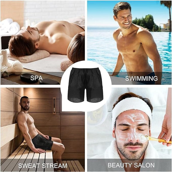 Globalstar Disposable Unisex Nonwoven Boxer Shorts 12pc BN-1006