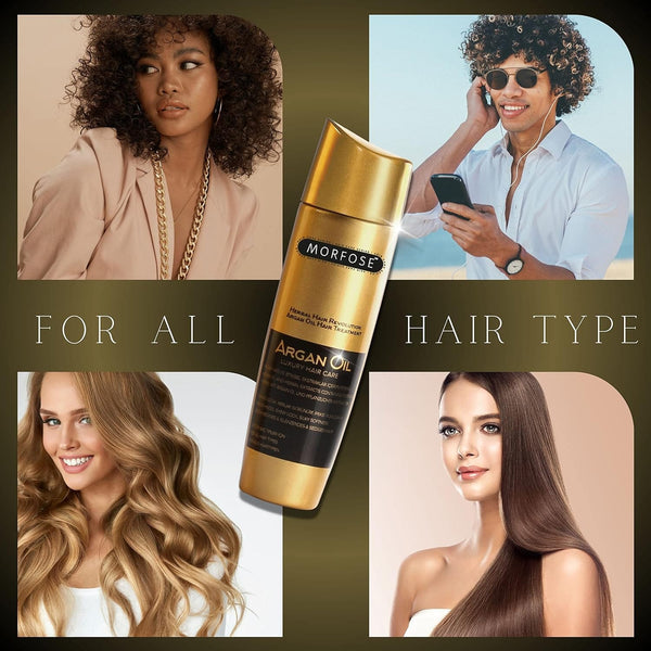 Morfose Luxury Argan Oil Hair Serum - Smooth, Silky Hair with Vibrant Shine, 100ml