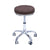 Global Star Coffee Rolling Stool: Round seat, smooth wheels, versatile for salons, offices, spas.pen_spark