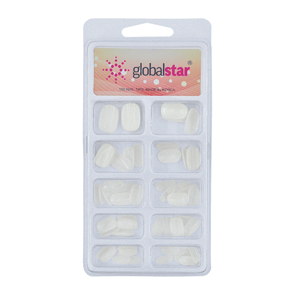 Globalstar Natural Nail Tips 1x100Pcs TR-13 - Awarid UAE