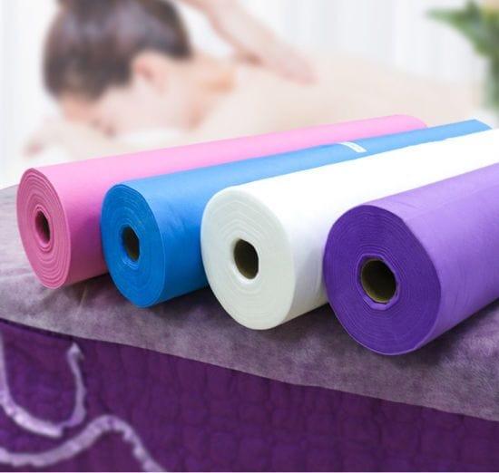 Globalstar Disposable Non-Woven Bed Roll Pink 80cm*180cm - Awarid UAE