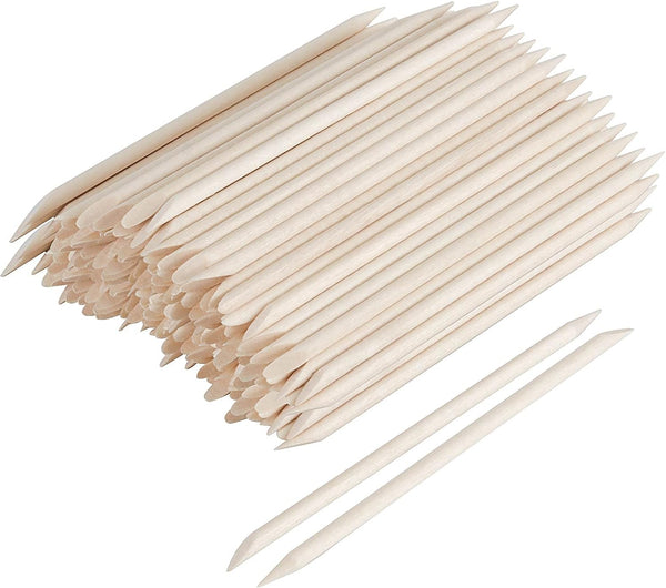 أداة دفع الجلد الميت للأظافر من غلوبال ستار، عصا خشبية للاستخدام مرة واحدة، 11.4 سم، 500 قطعة، BS-F01