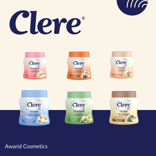 Clere Body Cream with Lanolin, Triple Glycerine, and NutriMoist - Deep Moisturization for Smooth and Soft Skin