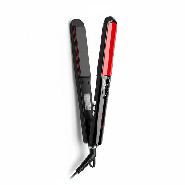 Globalstar FL-1001g Hair Straightener – Salon-Grade, Digital Display, Ultra High Heat, 60 Min Safety