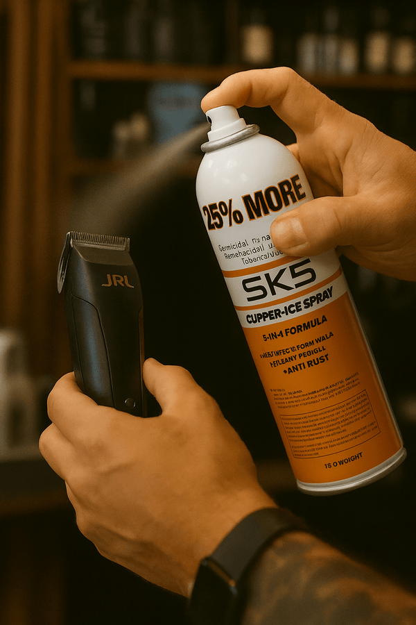 SK5 5-in-1 Clipper Maintenance Spray: Disinfect, Lubricate, Clean, Cool & Protect - 15oz