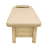 Globalstar Premium Wooden Massage Bed, Beige Color for Ultimate Comfort