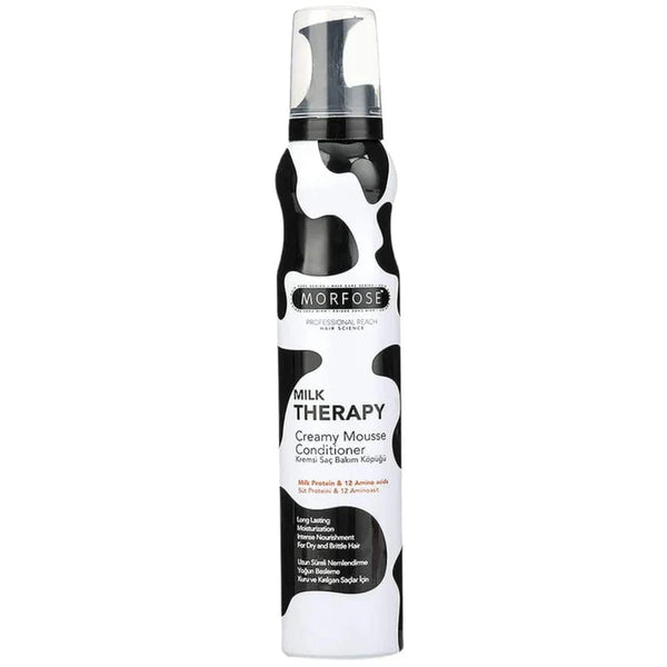 Morfose 200ml Milk Therapy Creamy Mousse Conditioner - Silky Smooth & Hydrated Hair