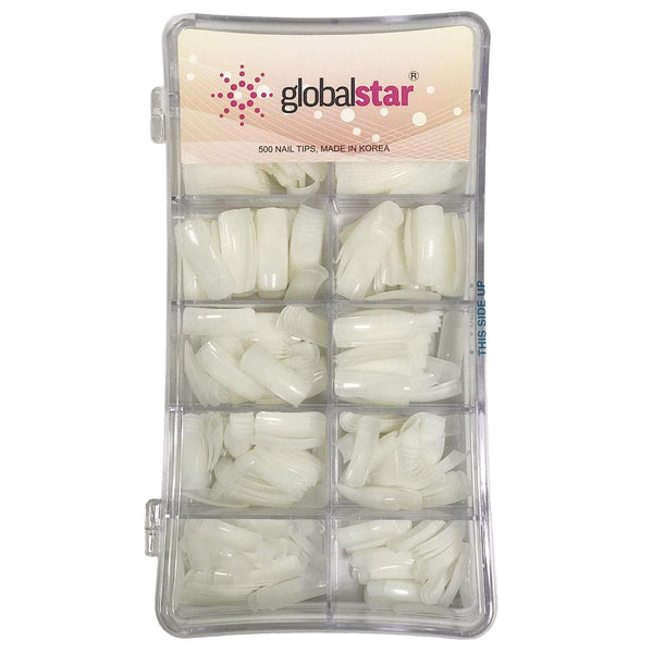 Globalstar Natural Nail Tips 1x500Pcs TR-8 - Awarid UAE