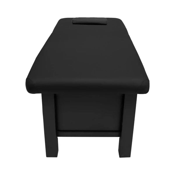 Globalstar Professional Black Wooden Massage Bed for Ultimate Relaxation