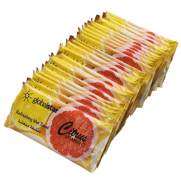 Globalstar Refreshing Wet Towel Citrus 200pcs - RT07 - Awarid UAE