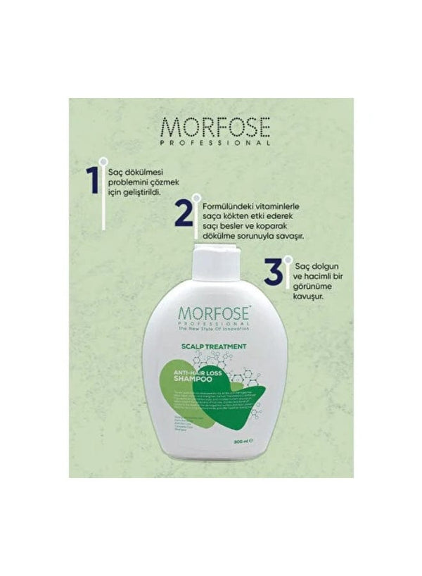 Morfose Scalp Treatment Anti Hair Loss Shampoo 300ml - Revitalize and Strengthen Your Hair"