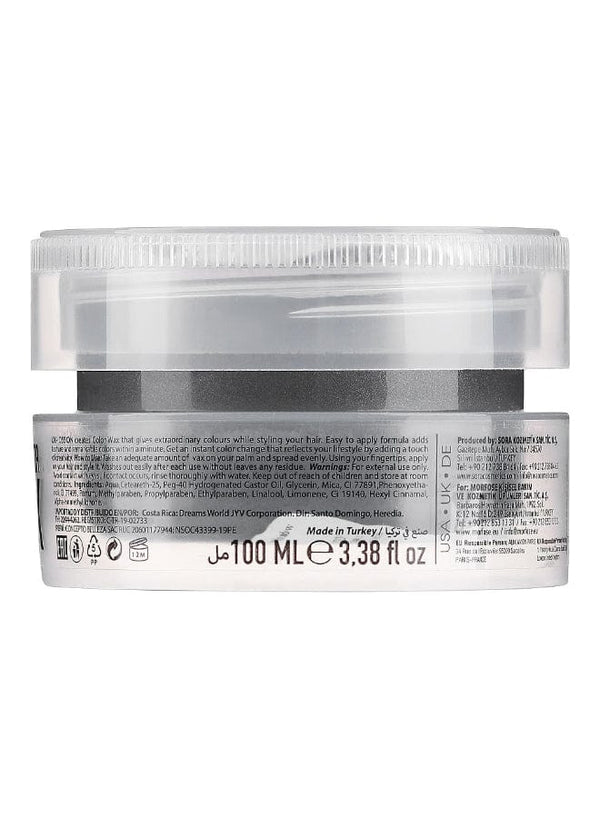 Morfose Black Hair Wax (100ml): Temporary hair color and strong hold for men's hairstyles.pen_spark