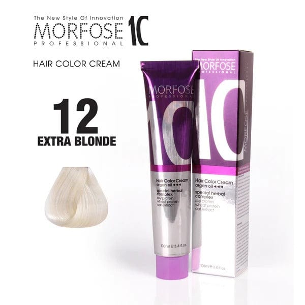 Morfose 12 Pure Platinum Blonde Hair Cream with Camellia Oil Luminosity