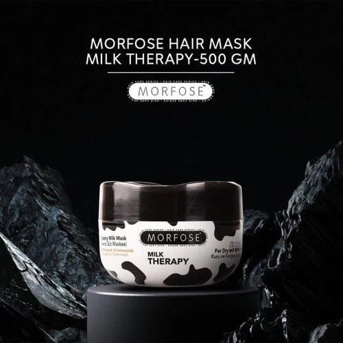 Morfose Milk Therapy Creamy Milky Mask - Deeply Nourishing Protein-Rich Hair Repair (250ml)