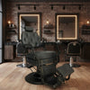Globalstar Professional Barber Chair Black – Heavy-Duty Hydraulic Chair 200kg Capacity