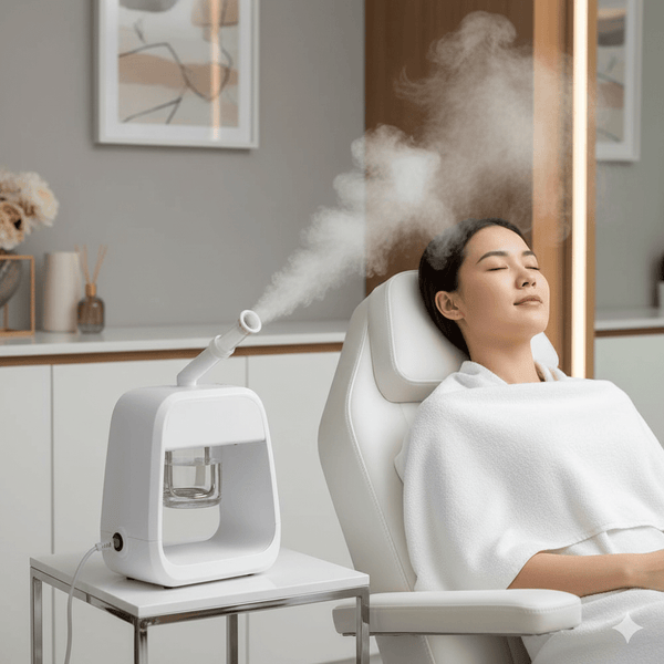 جهاز غلوبال ستار الشخصي لتبخير الوجه للاستخدام في المنتجعات الصحية والصالونات - تنظيف عميق للمسام وترطيب