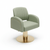Globalstar Green Stainless Steel Base Styling Chair - Ergonomic Salon Chair with 360° Swivel