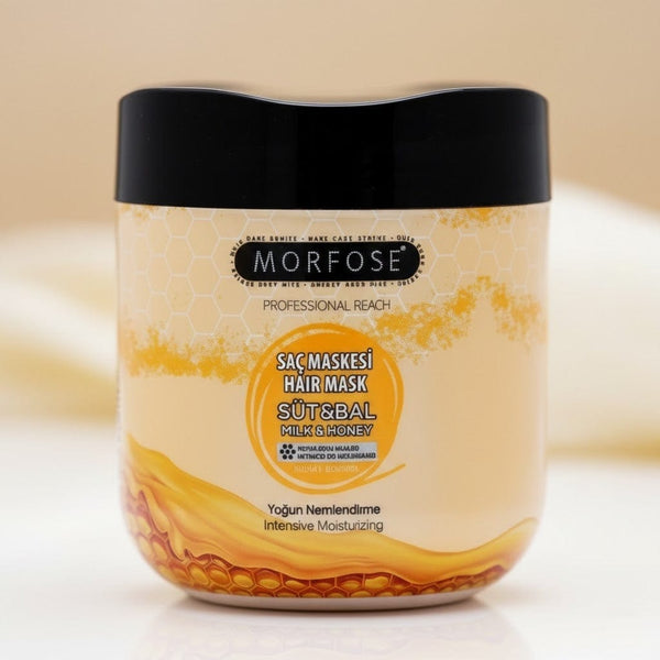 Morfose Milk & Honey Hair Mask 500 ml – Intense Moisturizing & Repairing Treatment for Dry and Damaged Hair