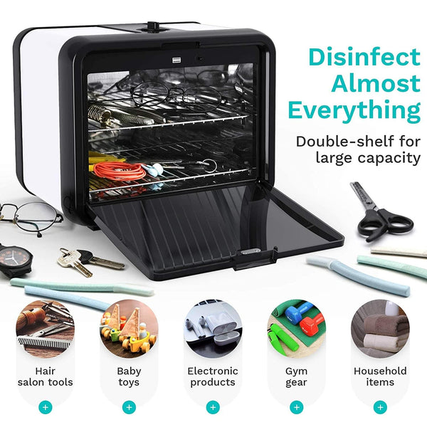 Globalstar UV Sterilizing Cabinet White & Black JY-520 - Awarid UAE