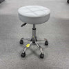 Global Star Grey PU Leather Rolling Stool Chair: Height adjustable, comfortable seating for office, salon, spa.pen_spark