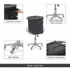Globalstar Professional Salon Trolley – 3-Drawer Spa, Clinic and Tattoo Utility Cart with Swivel Wheels