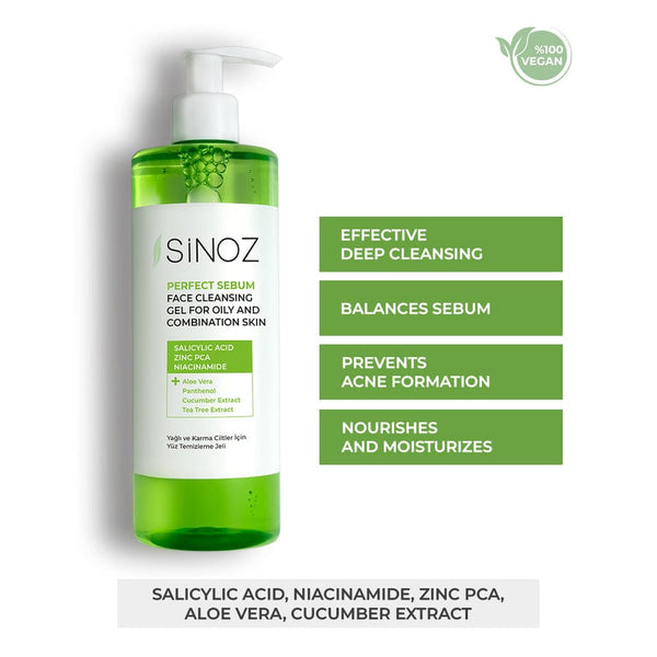 جل سينوز بيرفكت سيبوم لتنظيف الوجه للبشرة الدهنية والمختلطة - 400 مل