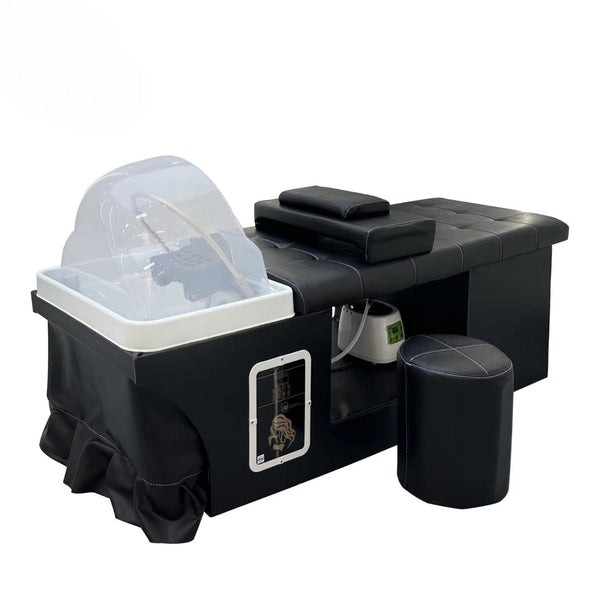 Global Star Black Shampoo Bed & Head Spa Bowl (Japan): Luxury salon set for ultimate head spa experience.pen_spark