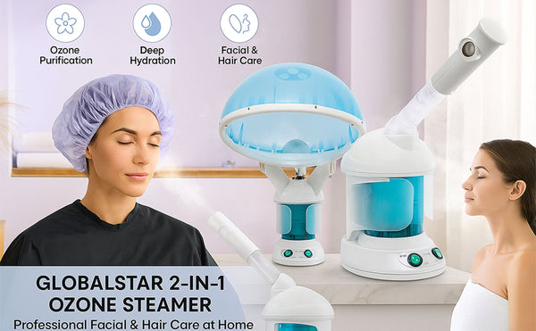 Beautystar Mini 2 in 1 Hair & Facial Steamer HF-2002