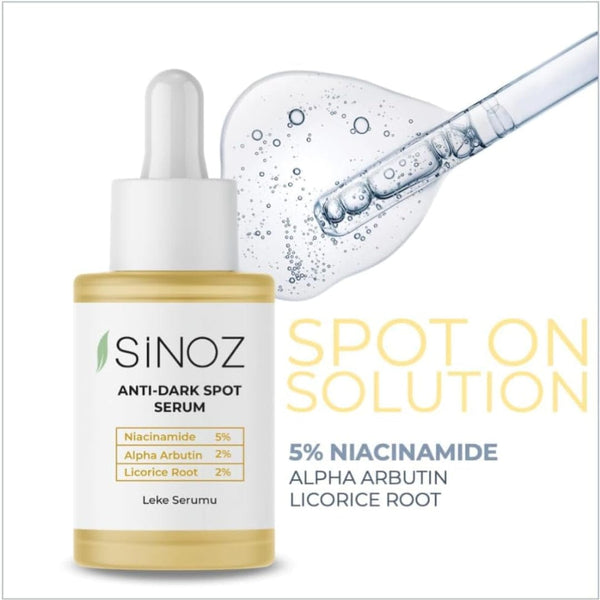 Sinoz Anti-Dark Spot Arbutin Serum â€“ Niacinamide 5% & Alpha Arbutin 2%, Brightening & Spot Correcting, 30ml