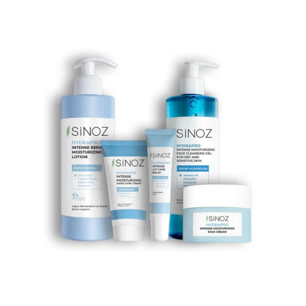 Sinoz Pro HydraPro Dry Skin Set – 5-in-1 Complete Hydration & Repair, All Skin Types