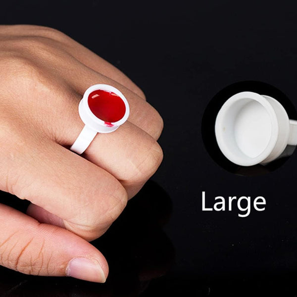 Globalstar 100PCS Disposable Tattoo Ink Caps Rings - Perfect for Microblading and Semi-Permanent Makeup