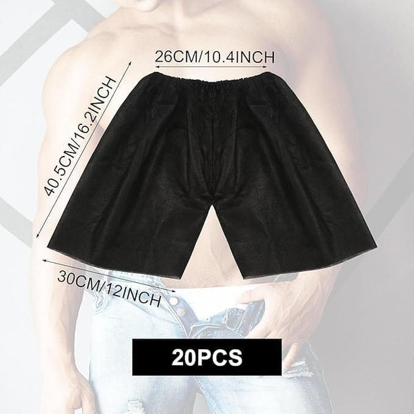 Globalstar Disposable Exam Shorts - Unisex Non-Woven Medical Patient Shorts with Elastic Waistband