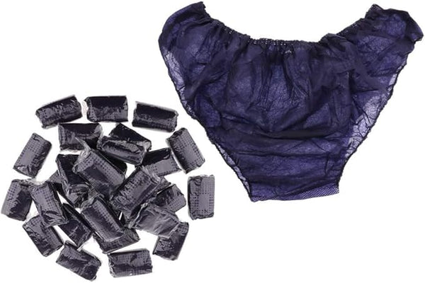 Globalstar Blue Disposable Underwear - 50 Pack for Travel, Spa, and Everyday Use