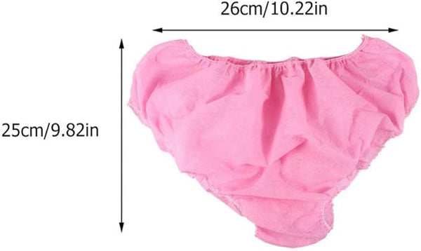 Globalstar 100-Pack Ultra-Soft Disposable Women's Travel Panties Pink - Non-Woven Freshness for Any Occasion