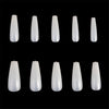 Globalstar 500PCS Coffin Nail Tips - Long Ballerina Acrylic Fake Nails, Extra Natural False Nails (10 Sizes)