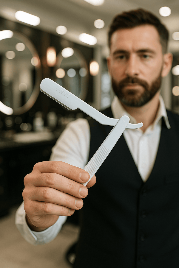 Treet Safex Disposable Professional Salon Razors Box of 25 | Hygienic Single Edge Blades for Smooth Shaving