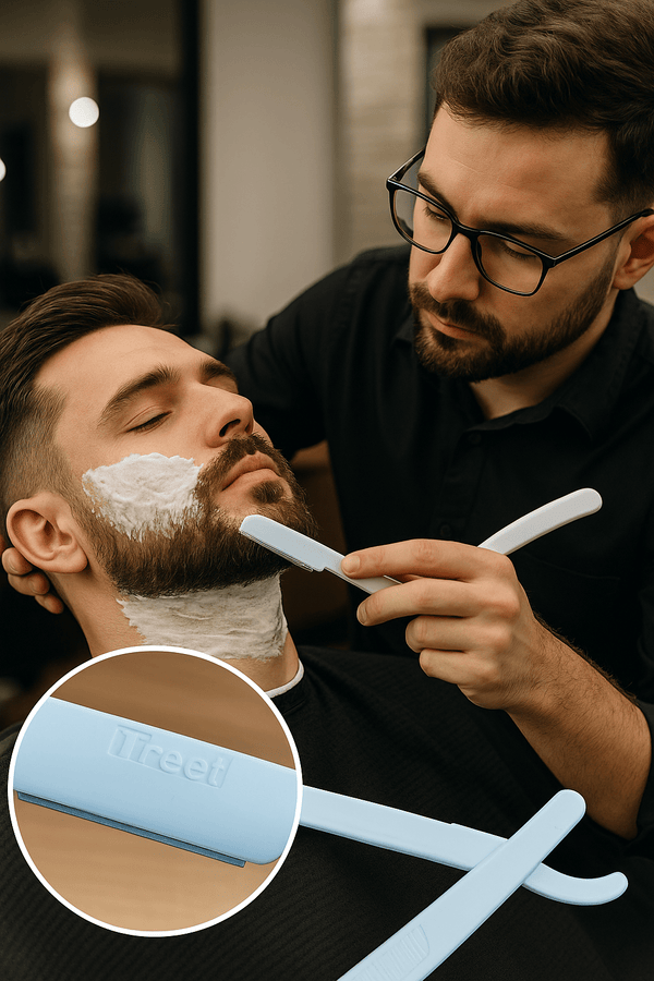 Treet Safex Disposable Professional Salon Razors Box of 25 | Hygienic Single Edge Blades for Smooth Shaving