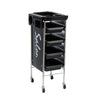 Globalstar Aluminum Pedicure Salon Trolley - Portable Stainless Steel Beauty Cart for Aesthetic and Cosmetic Use