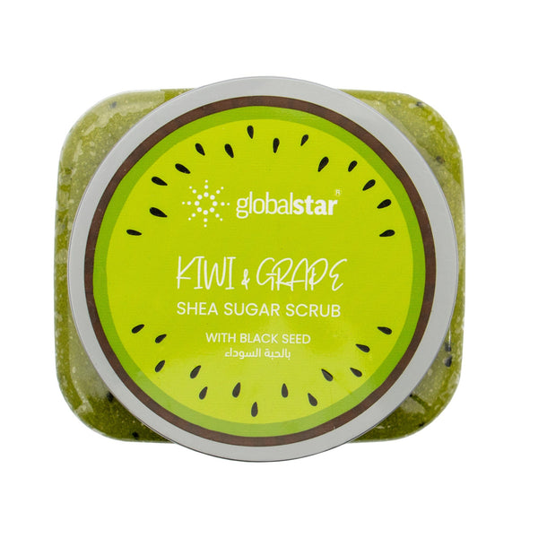 Globalstar Kiwi & Grapes Sugar Scrub 600g â€“ Refreshing Exfoliation with Shea Butter for Smooth, Moisturized Skin