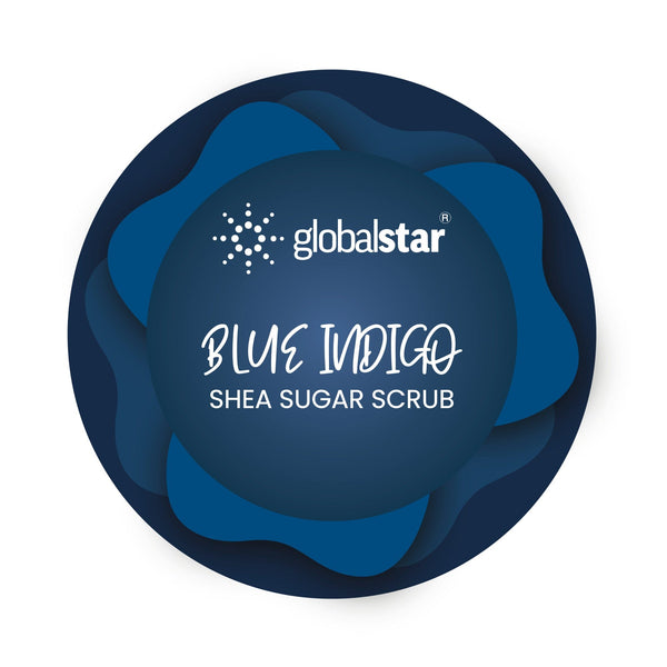Globalstar Blue Indigo Sugar Scrub with Shea Butter – 600g | Nourishing & Smoothing Body Scrub
