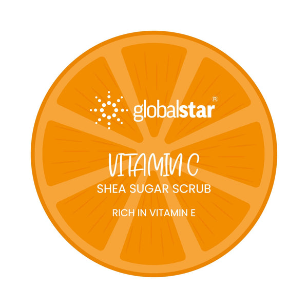 Globalstar Exfoliating Sugar Scrub with Shea Butter & Vitamin C â€“ 600g, Nourishes & Revitalizes Skin