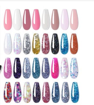 Monika Nails Glitter Poly Nail Gel 38 Quick Building Nail Gel (30ml) - Shine Bright Like a Diamond