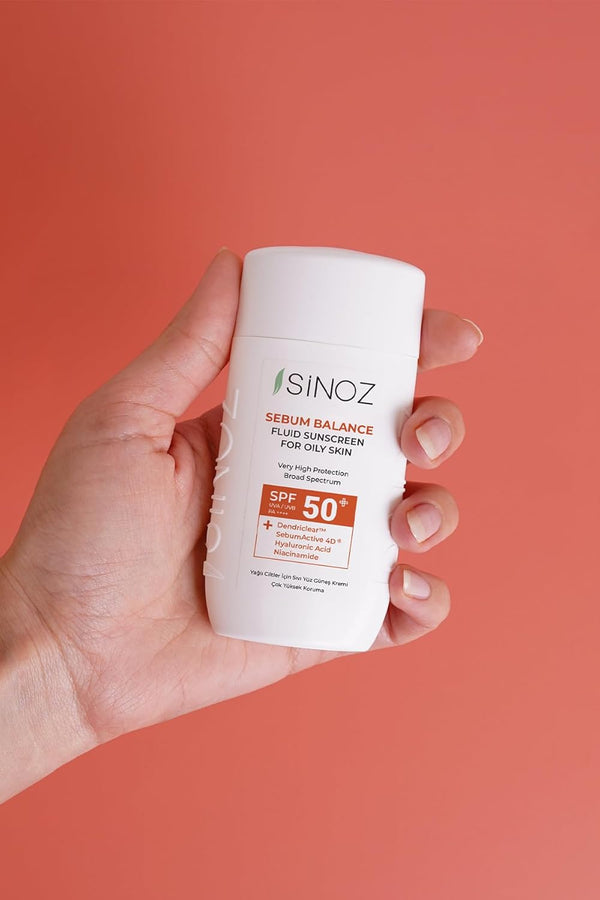 Sinoz Sebum Balance Fluid Sunscreen SPF 50+ PA++++ â€“ Matte Finish, Oil Control for Oily & Acne-Prone Skin