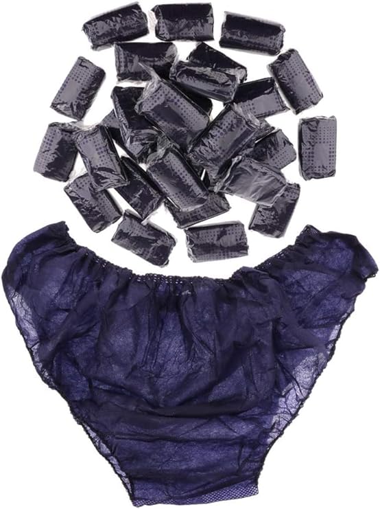 Globalstar Blue Disposable Underwear - 50 Pack for Travel, Spa, and Everyday Use