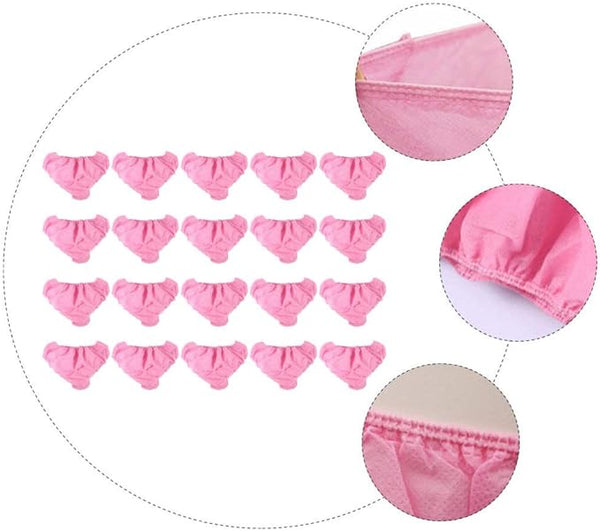 Globalstar 100-Pack Ultra-Soft Disposable Women's Travel Panties Pink - Non-Woven Freshness for Any Occasion