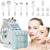 Globalstar 7-in-1 Hydra Facial Machine – Professional Skin Rejuvenation & Blackhead Removal Beauty Device, Green Metal