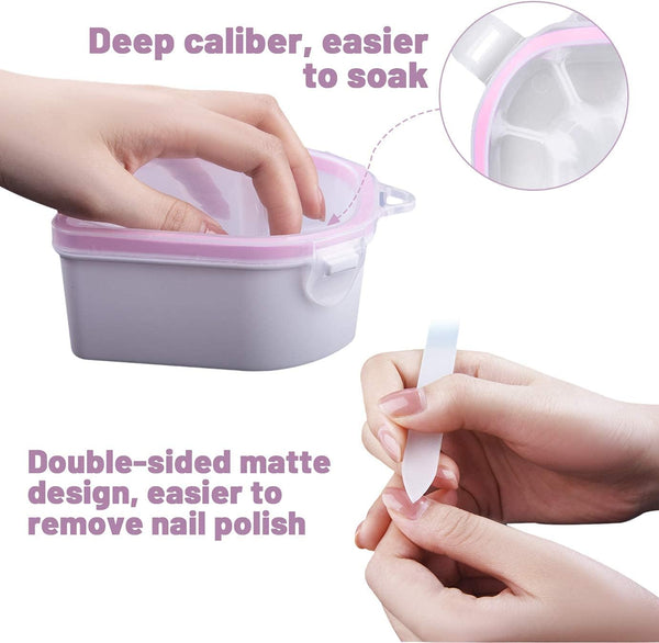 Globalstar Nail Soak Bowl Set of 2pcs - The Essential Manicure Companion