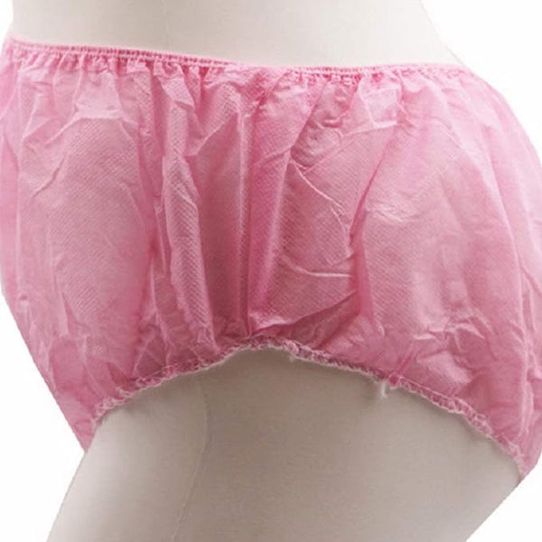 Globalstar 100-Pack Ultra-Soft Disposable Women's Travel Panties Pink - Non-Woven Freshness for Any Occasion