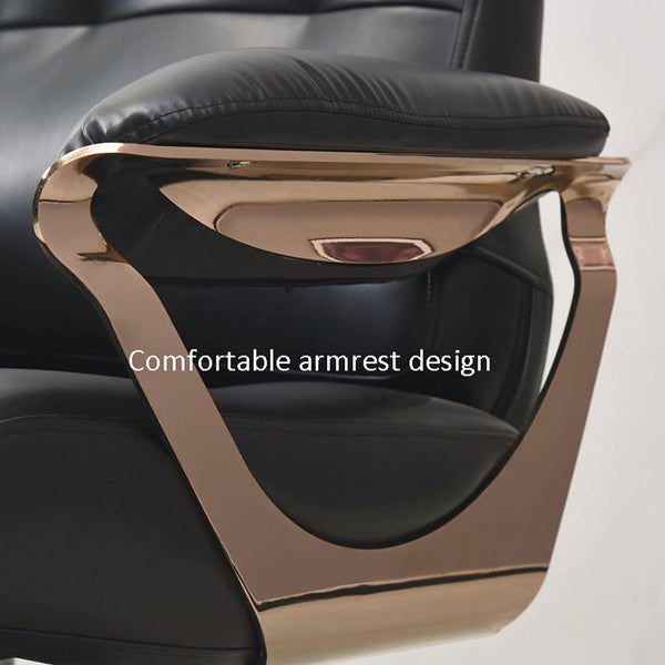 Global Star Salon Chair - Hydraulic Barber Chair for Business or Home, Luxury Black Hair Salon Chair with Lifting and Rotating Features